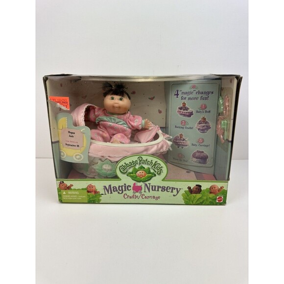 CABBAGE PATCH KIDS MAGIC NURSERY CRADLE/CARRIAGE Megan Jade *Rare* Vintage - Picture 1 of 6